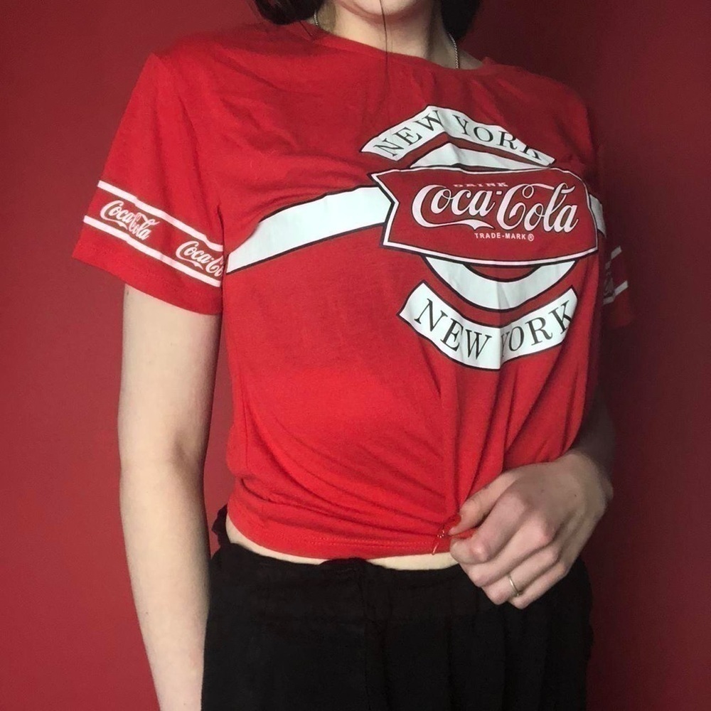 Coca Cola baby tee  ❤️🤍​​​​​​​​​​​​​​​​​​​​​​​​